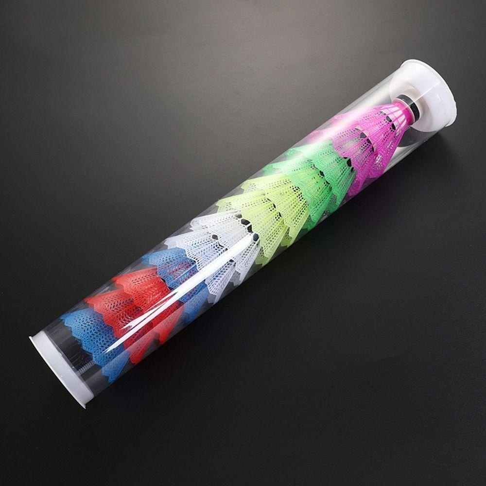 Cầu Lông Chống Gió HOBBYIN, Đầu Bóng Xốp Nhiều Màu Bóng Con Cầu Nhựa, Quà Tặng Ổn Định Bền Chống Gió Phụ Kiện Huấn Luyện Cầu Lông Di Động Trường Gia Đình