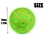 Bóng Pickleball dạ quang DARON, Bóng đèn xanh 40 lỗ Đèn LED phát sáng Pickleball, Bóng Pickleball bền chạy bằng pin 74MM Phát sáng trong bóng tối Bóng Pickleball Lovers