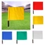 TOPTOOLCX Linesman Cờ, Cờ trọng tài bóng đá nhiều màu cụ thể thi đấu, Cờ tín hiệu chuyên nghiệp bằng thép không gỉ