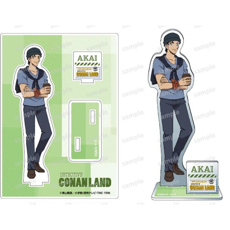 Mô hình Standee Hot Anime Detective Conan Figures Haibara Ai Amuro Shuichi Akai Phụ kiện trang trí để bàn góc học tập