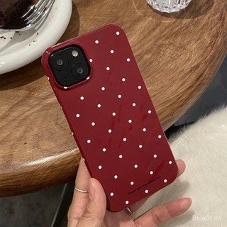 Ốp Điện Thoại Cứng Họa Tiết Chấm Bi Kiểu Mới Cho iPhone 15Pro 14 13 Niche 12 xsmax 11 0BHQ