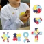 KIN 6x Bộ Quần Áo Ve Áo Chân Tự Kỷ Nhận Thức Chân Tự Kỷ Xếp Hình Men Pin Huy Hiệu Tự Kỷ Trâm Cài Men Ve Áo Pin Cho Un