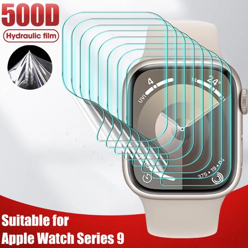 Miếng Dán Bảo Vệ Màn Hình Chống Trầy Bằng TPU Mềm Cho Apple Watch Ultra 2 49MM Series 9 41mm 45mm 44mm 40mm 42mm 38mm iWatch 8 7 6 5 4 3 2 1