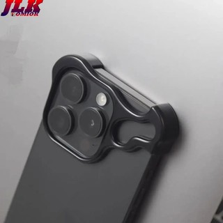 [Jlk] Ốp Lưng Hợp Kim Titan Ngoài Hành Tinh Sang Trọng Cho iPhone 15 13 12 14 16 Pro Max 16Plus Vỏ Bảo Vệ Phim Ống Kính Kim Loại