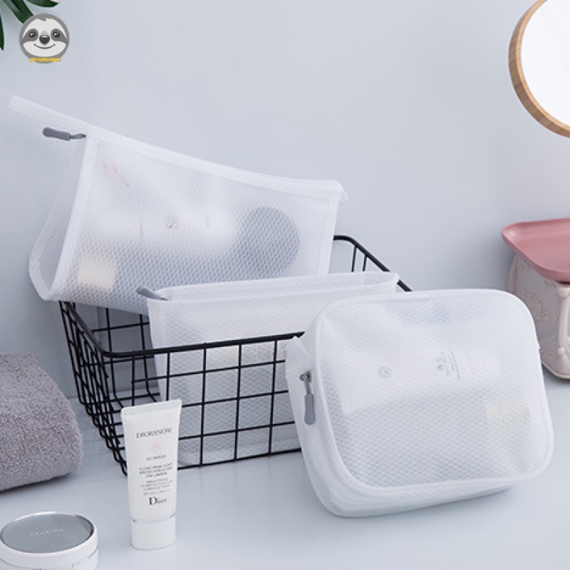 Túi Đựng Mỹ Phẩm Sức Chứa Lớn Chống Thấm Nước Phong Cách Muji Nhật Bản