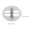 CATIYAHA 50 CHIẾC Nến Chân Đế, Nến Làm Sáp Tròn Wick Core Chân Đế Sắt, Kim Loại Thực Tế DIY Wax Wick Core Holder