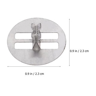 AWNGD 50 CHIẾC Chân Đế Nến, Kim Loại DIY Wax Wick Core Chân Đế Sắt, Nến Bền Làm Tròn Gỗ bấc Kẹp