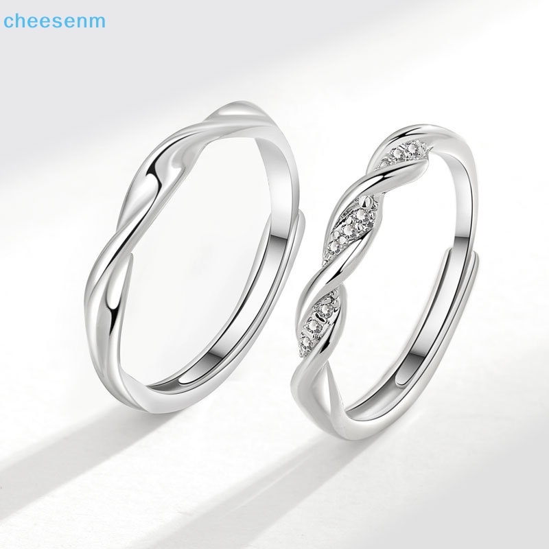 Cheenm Nhẫn Cặp Đôi Boudoir Ins niche Thiết Kế Có Thể Điều Chỉnh Trang Sức Sinh Nhật Cho Nam Và Nữ