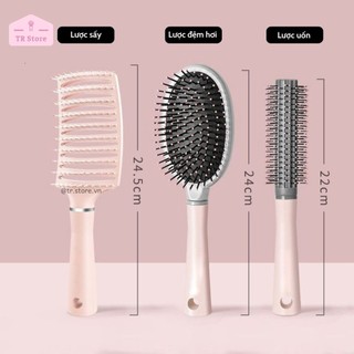 Lược Lúa Mạch Chải Tóc Gỡ Rối, Lược Sấy Uốn Đa Năng Nhiều Kiểu Dáng