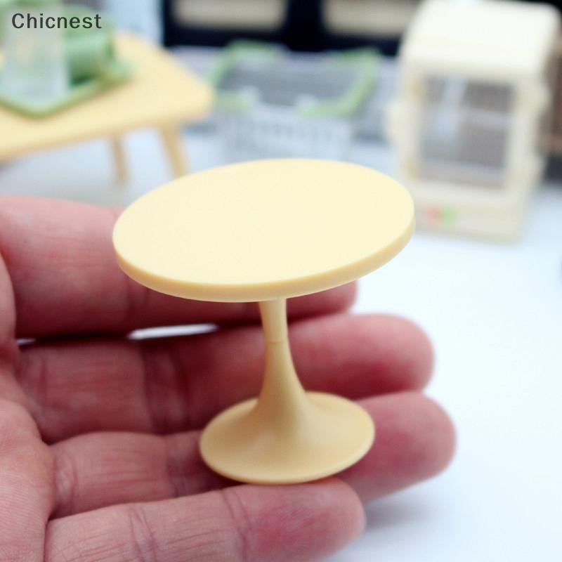 [Chc] Nhà búp bê DIY Bàn tròn Micro Scene Model Phòng ngủ Đồ chơi gia đình Búp bê Cô gái Quà tặng Nhà búp bê Phụ kiện nội thất thu nhỏ [VN]