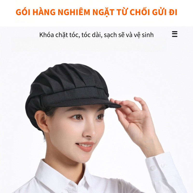 Nón Mũ Lưới Chùm Đầu Đầu Bếp,Y Sĩ, Hộ Lý, Bác Sĩ, Y Tá, Công Nhân Chống Bụi,Chống Mùi Gọn Gàng,Thoáng Mát