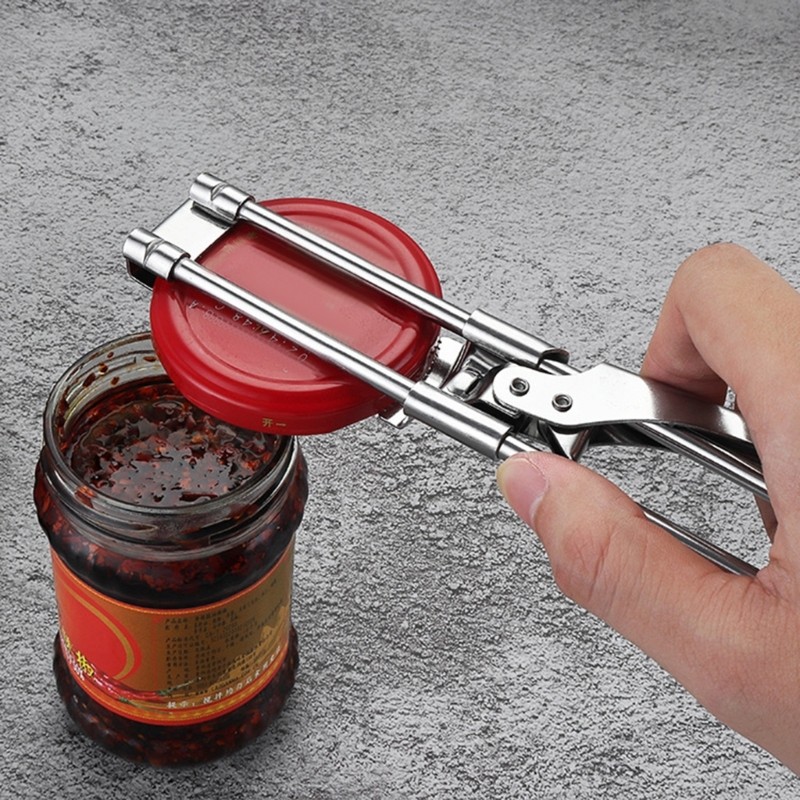 SHI Dụng cụ mở nắp chai bằng thép không gỉ thực tế Tiết kiệm nhân công Dụng cụ kẹp lọ dễ dàng Dụng cụ tháo nắp kín có tay cầm thoải mái