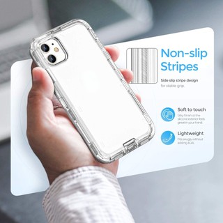 Ốp Điện Thoại Full Cover Dày Trong Suốt 360 Cho IPhone 17 16 15 14 13 12 11 Pro Max PROMAX Bảo Vệ Chống Sốc Hạng Nặng Chắc Chắn Chống Va Đập Shockproof Ngoài Trời