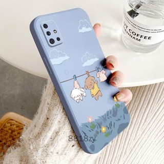 ốp lưng Samsung A51 A71 Ốp Điện Thoại tpu silicone Mềm Chống Rơi Vỡ In Hình Dễ Thương Kèm Dây Đeo Cho Samsung A51 A71