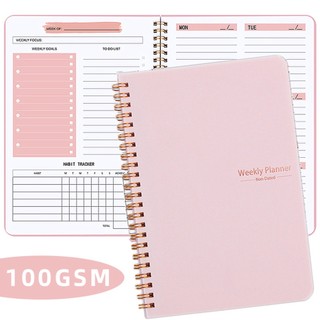 Sổ Tay Ghi Chú 52 Tuần Khổ a5 Thiết Kế Đơn Giản Tiện Lợi Dễ Sử Dụng