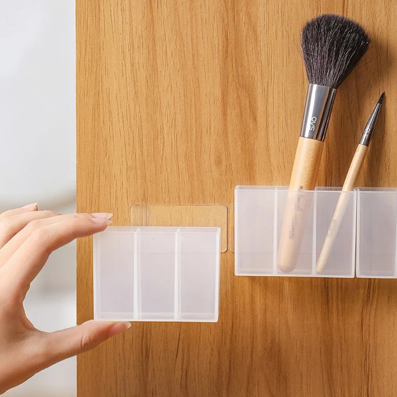 Giá Treo Tường Nhỏ 3 Ngăn Đựng Trang Sức / Hộp Đựng Trang Sức / Son Môi / Đồ Dùng Nhà Ở