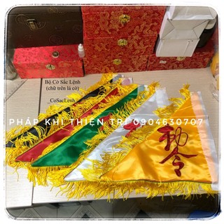 BỘ CỜ ĐẠO GIÁO (sản phẩm gồm lá cờ + đế cờ)