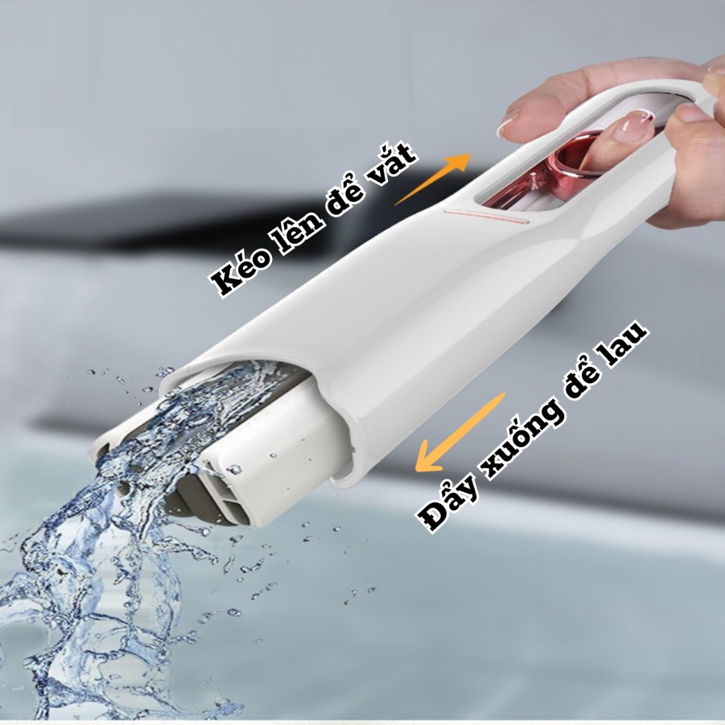 Cây Lau Kính Gấp Gọn Mini Tự Vắt Dụng Cụ Lau Vệ Sinh Mút Bọt Biển Siêu Thấm Vệ Sinh Bàn Bếp  GiaDungAnhThu
