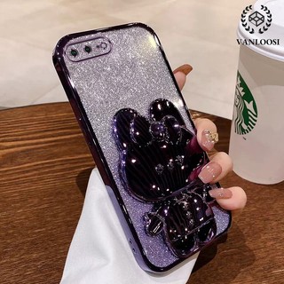 ốp lưng iphone 7 plus 8 plus 6 plus 6s plus 7 8 6 6s Ốp Điện Thoại Silicon Mềm Mạ Điện Họa Tiết Thỏ Lấp Lánh Chống Rơi Cho iphone 7 plus 8 plus 6 plus 6s plus 7 8 6 6s