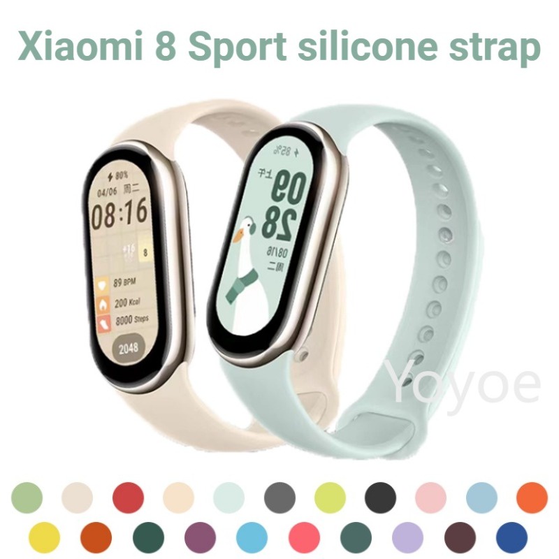 Dành Cho Xiaomi Mi Band 10 9 8 NFC TPU Dây Đeo Silicon Nhiều Màu WatchBand 9 Dây Thay Thế 9 Vòng Tay Thông Minh Phụ Kiện