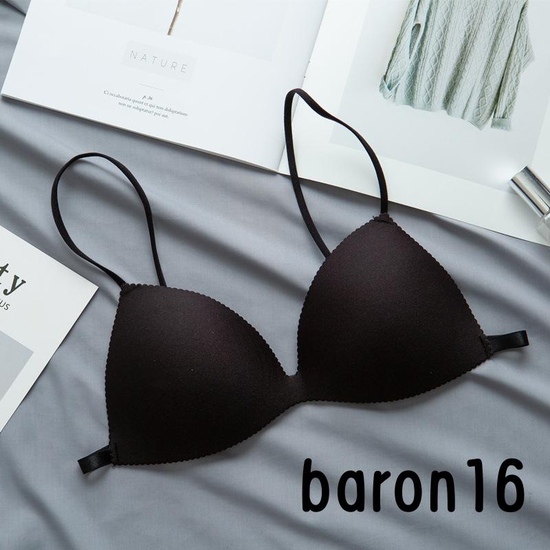 Áo Lót Cổ Chữ v Màu Trơn Có Đệm Ngực Cho Nữ