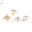 10 Cái 10mm / 12mm Nấm Giả Nhựa Áo Sơ Mi Hình Bán Nguyệt Ngọc Trai Nút Chân Cho Quần Áo May Trang Trí DIY Mới