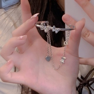 Vòng Tay Hai Lớp Bằng Hợp Kim Hình Bướm Thời Trang Dành Cho Nữ Vòng Tay Hai Lớp Hình Bướm Bằng Hợp Kim Thời Trang Cho Nữ