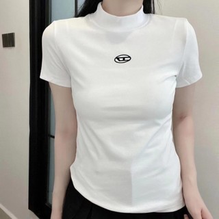 Áo thun tay ngắn cổ trụ bigsize nữ dáng vừa ôm tôn dáng đơn sắc gân tăm basic dễ mặc thoải mái G234