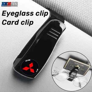 Mitsubishi Kẹp Giữ Mắt Kính Gắn Tấm Che Nắng Đa Năng In logo Xe Hơi xpander cross pajero outlander