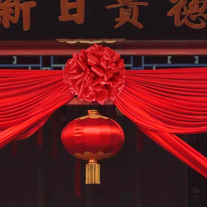 Bóng Ruy Băng Lớn Đa Năng Cắt Hoa Đỏ Trang Trí Tiệc Cưới / Lễ Kỷ Niệm