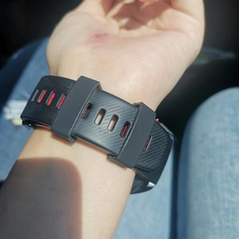 Dây Đeo Đồng Hồ Bằng Gel Silica 12MM / 14MM / 16MM / 18MM / 20MM Cố Định Cho Garmin Fenix Samsung Xiaomi Giá Đỡ