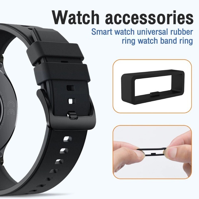 Dây Đeo Đồng Hồ Bằng Gel Silica 12MM / 14MM / 16MM / 18MM / 20MM Cố Định Cho Garmin Fenix Samsung Xiaomi Giá Đỡ