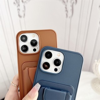 Ốp Điện Thoại TPU Có Ngăn Đựng Thẻ Sang Trọng Cho 14 Plus 11 12 13 14 15 Pro Max X XS XR 7 8 Plus