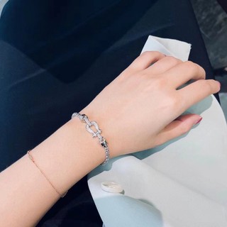 ❤ Chính Hãng Niche Vòng Tay Màu Vàng Hồng Khóa Hình Móng Ngựa Dễ Phối Đồ Trang Sức Cho Cặp