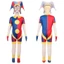 2 Cái / bộ The Amazing Digital Circus cosplay Vải Dangle Jax Kinger Pomni Mặt nạ jumpsuits Trang phục dự tiệc Halloween