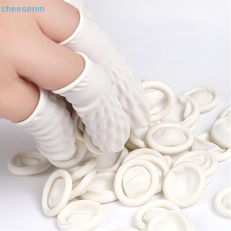 Set 50 / 100 Bọc Ngón Tay Bằng Cao Su Latex Chống Chấn Thương Dùng Một Lần