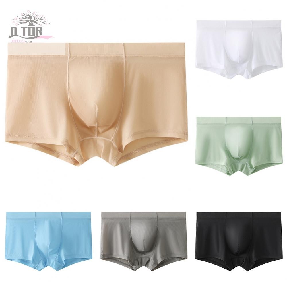 Quần Lót Ice Silk Quần Lót Eo Thấp Thường Gợi Cảm Trượt Cơ Bản Boxer Brief