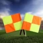 ESSENCEH Linesman Cờ, có tay cầm miếng bọt biển Cờ trọng tài chuyên nghiệp, Cờ phát hành nhiều màu chống nước Bóng chuyền Đồ dùng bóng đá