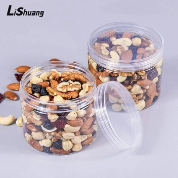Lishuang Hộp kín, Chai đóng gói rỗng kín cấp thực phẩm, Xô đựng đồ tròn có nắp Hộp đựng thực phẩm Hộp đựng thực phẩm
