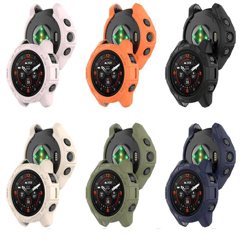 Jker TPU Vỏ Bảo Vệ Cho Garmin Fenix 7 7S 7X Pro Đồng Hồ Thông Minh Mềm Bảo Vệ Vỏ Phụ Kiện Cho Garmin Epix Pro (Gen 2) 51mm Cho Garmin Approach S70 47mm 42mm