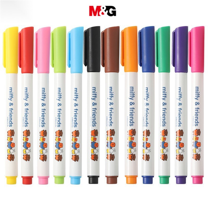 M&G Bút Lông Đánh Dấu Màu graffiti Vẽ Tranh diy Dễ Tẩy Xóa 8 / 12 Màu Dành Cho Học Sinh Trẻ Em