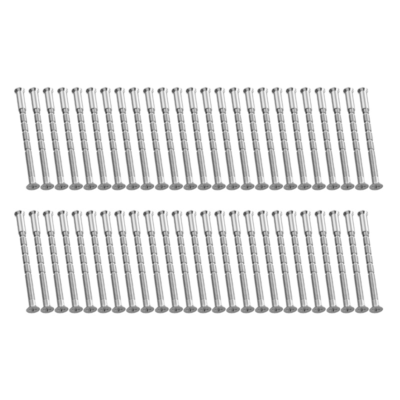 Kelln 50 Gói 4mm Tay Nắm Cửa Vít Bộ Tay Nắm Cửa Bu Lông Thông Qua Cố Định Cho Tay Nắm Cửa Hoa Hồng Núm Khóa Cửa Escutche