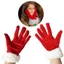 Pealike Mùa Đông Ấm Áp Co Giãn Găng Tay Người Lớn Giáng Sinh Cosplay Santa Full Ngón Găng Tay Đan Găng Tay Thời Tiết Lạnh Cycli