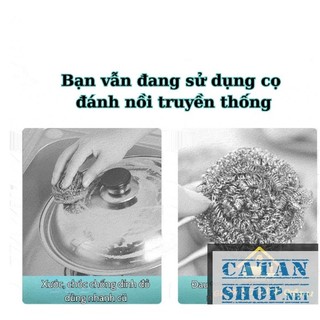 Cuộn khăn lau bếp, chà xoong nồi đa năng dày dặn thấm hút có thể tái sử dụng 20x20cm