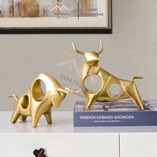 CẶP BÒ TÓT DECOR TRANG TRÍ NHÀ CỬA PHONG CÁCH BẮC ÂU SIÊU ĐẸP ĐẺ BÀN LÀM VIỆC Myd.23