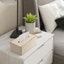 SUNKISSD 1 Hộp đựng khăn giấy, Hộp đựng khăn giấy bằng da PU bằng vải, Dễ sử dụng Hộp đựng khăn giấy hình chữ nhật dung tích lớn Phòng tắm