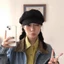 Merad Mũ beret Len Màu Nâu Phong Cách retro Anh Quốc Cho Nữ