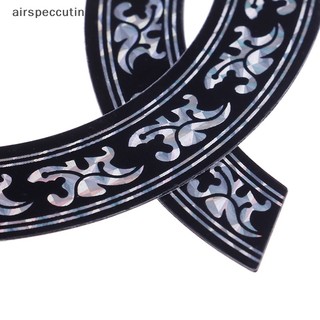 Miếng Dán Đề Can Lỗ Thoát Khí Hình Hoa Hồng Màu Đen + Bạc Cho Đàn guitar acoustic Classic
