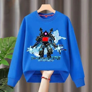 Áo hoodie Tay Dài In Hình Hoạt Hình titan 2023 Thời Trang Thu Đông Dành Cho Trẻ Em