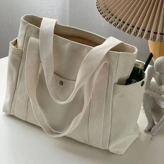 Túi Tote Đeo Vai Vải Canvas Sức Chứa Lớn Mẫu Mới 2023